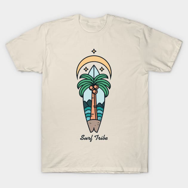 Surf Tribe T-Shirt by Yurko_shop